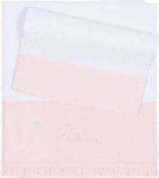 Bebedeparis Baby Cot Set in White & Pink