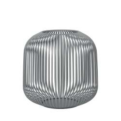 Lantern - Powder Coated Steel In Steel-grey: Medium 28X27CM Lito