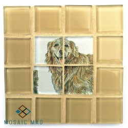 Mosaic Project: Decoupage Coaster - Dog 11. Diy Kit