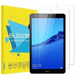 Moko Compatible With Huawei Mediapad M5 Lite 8 2019 Screen Protector 2-PACK Scratch Resistant Double Defence 9H Hardness HD Clear Tempered Glass Film For