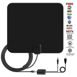 Tv Antenna Ucio HD Digital Indoor Tv Antenna 50 Miles Long Range HD Antenna Amplifier Signal Booster 1080P 4K Free Tv Channels Amplified 13FT Coax