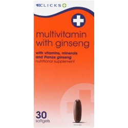 Clicks Multivitamin With Ginseng 30 Capsules