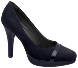 piccadilly navy court shoes