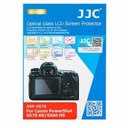 Jjc Dedicated Tempered Glass Screen Protector Cover Shield For Canon Powershot SX70 Hs SX60 Hs Digital Camera 0.3MM Ultra-thin 9H Hardness 2.5D Round Edges