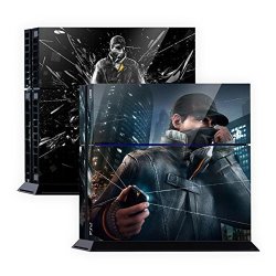 Premium Skin Decals Stickers For PLAYSTATION4 Game Console PS4 Skin Korea Made - Popskin Watch Dogs 02