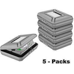 5-PACK Sisun 3.5 Inch Anti-static Hdd Protector Case 3.5 " Hard Drive Protective Case - Hdd Storage Box 5XGREY