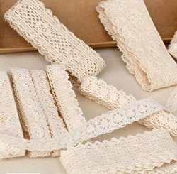 30 Yard Handmade Patchwork Cotton Material Cotton Lace Ribbon Cotton Lace Trim Crochet Diy Gift One Style 30 Yards