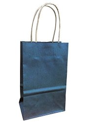 All Offers For Uline Usa Made Small Kraft Paper Gift Wrap Bags 5 X 8 4 3 25 Gusset Set Of 15 Available In Colors Navy Blue