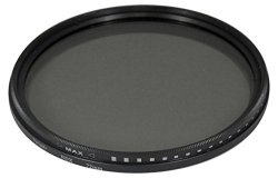 62MM Variable Ndx Fader Filter ND2 - ND1000 For Canon Nikon Sony Fujifilm Olympus Pentax Sigma Tamron Digital Cameras And Camcorders + Microfiber Cleaning Cloth