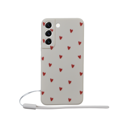 Heart Design Anti-fall Phone Case - Compatible With Samsung S22