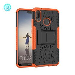 Huawei P20 Lite Case Valenth Hybrid Dual Layer Protective Back Case Shockproof Cover For Huawei P20 Lite-orange