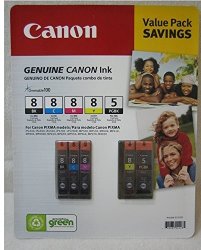 Canon Ink Value Pack: PGI-5 Black CLI-I8 Black Cyan Magenta Yellow
