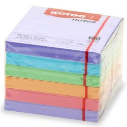 Multi-colour Pastel Notes 75 X 75MM Pack Of 6