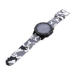 Gbsell Print Replacement Silicagel Soft Band Sport Strap For Garmin Fenix 5X I