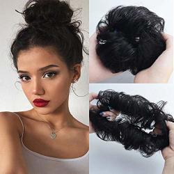 Leimi Reysaina Hair Bun Extensions Wavy Curly Messy Hair