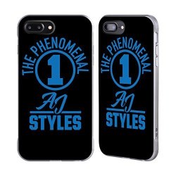 Official Wwe The Phenomenal One Aj Styles Silver Fender Case For Apple Iphone 7 Plus Iphone 8 Plus