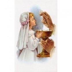 1ST Holy Communion Card - Girl