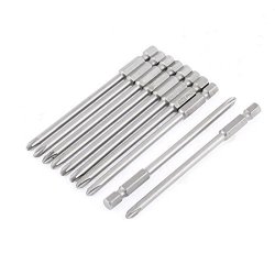 Uxcell PH2 4.5MM Magnetic Tip Extra Long Phillips Screwdriver Bit Tool 10PCS