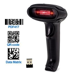USB 2D Barcode Scanner Symcode Datamatrix PDF417 Qr Code Handheld Reader For Screen And Printed Bar Code Scan Works With Windows Mac And Linux