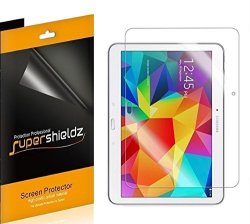 3-PACK Supershieldz- High Definition Clear Screen Protector For Samsung Galaxy Tab 4 10.1 Inch + Lifetime Replacements Warranty 3-PACK - Retail Packaging