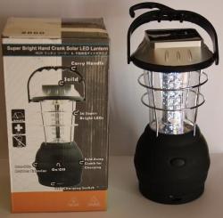 Portable Solar Rechargeable Led Hand Crank Dynamo Lantern + Usb Port + Ac Charge. Collection Allowed