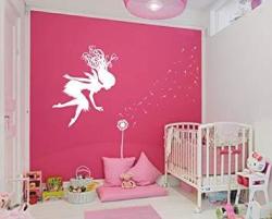 Fairy Dandelion Wand Wall Decal Nursery Kids Room Tale Sticker 1146 Cutom