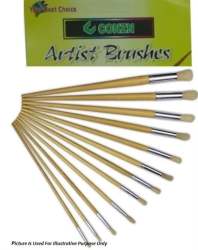 Artist 12 Nylon Brush Set- Can Be Used For Water Colour And Poster Colours Suitable For Acrylic Painting Oil Media Watercolours Glide Easily