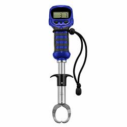 Piscifun Fish Lip Gripper With Digital Scale Water-resistant Lip Grip With Electronic Digital Scale Fish Grabber Stainless Steel Clip Fish Control Blue