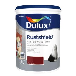 Dulux Metal Primer Rustshield Waterbased Redoxide 5L