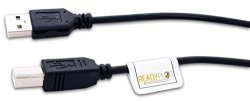 Readyplug USB Cable Compatible With Epson LQ-590 24-PIN Dot Matrix Impact Printer 6 Feet Black