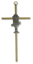 Chalice Brass Pewter 1ST Holy Communion Cross