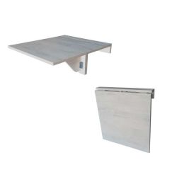 Folding Wall Mounted Drop-leaf Table 50X50CM - Wood Marble