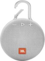 JBL Clip 3 Portable Bluetooth Speaker - White