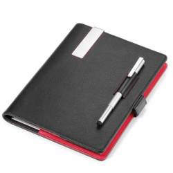 Troika Travel Organiser With A5 Notepad And Stylus Pen Black
