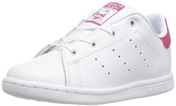 Adidas Originals Boys' Stan Smith I Sneaker White white bold Pink 5 Medium Us Toddler