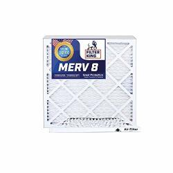 Nordic Pure 16_1/4x21_1/4x1 Exact MERV 8 Pure Carbon Pleated Odor Reduction AC Furnace Air Filters 4 Pack 