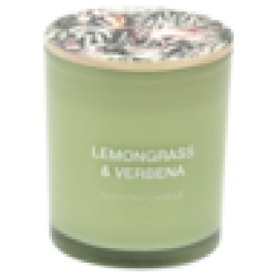 Lemongrass & Verbena Wood Lid Candle 8X9CM