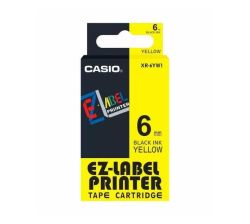 Casio 6MM Black On Yellow Tape