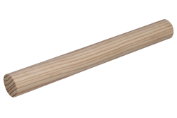 Rods - 34MM Wooden - Full Round - 2.5M Natural