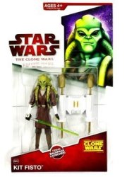 Hasbro Star Wars The Clone Wars Kit Fisto CW05 - 3-3 4 Inch Scale Action Figure