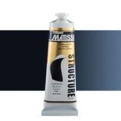 Matisse Structure Acrylic Paint 75ML Tube Carbon Black