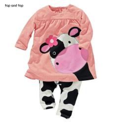 Top And Top Baby Girls Set - Pink 24M