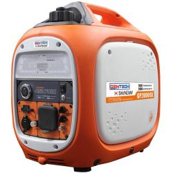 Gentech 2KVA Digital Pure Sinewave Electric Start Inverter Generator Orange