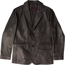 The Godfather Black Leather Blazer - Small