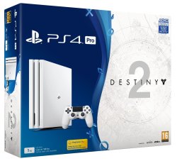 Limited Edition Playstation 4 Pro 1TB White Console With Destiny 2 PS4