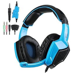 Sades SA920 PS4 Xbox One Xbox 360 Multi Function Stereo Gaming Headset Pro Gaming Headphones With MIC Black&blue