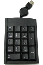 Eopzol USB 17 Keys Numeric Number Keypad Keyboard For Laptop