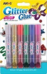 AMOS Classic Glitter Glue - 5 Colours