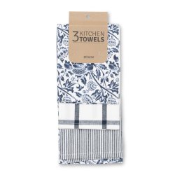 @home Dish Towels Shades Of Blue Set Of 3