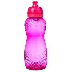 - 600ML Wave Bottle - Pink